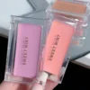 Coral Orange Blush Makeup Palette 5 Color Moist Creamy Texture Pink Rouge Lasting Natural Cheek Tint Waterproof Blusher Cosmetic 6