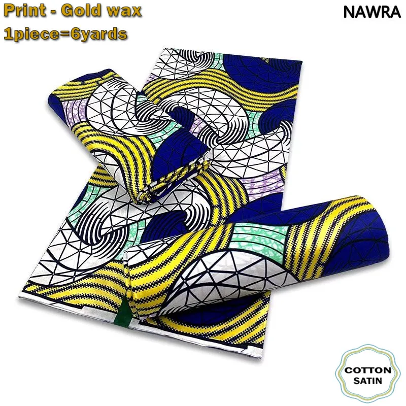2024 Newest African Grand Golden Wax Fabric Ankara Glitter Golden Wax Soft Flash Gold Print Batik High Quality Pink Women Pagne 3