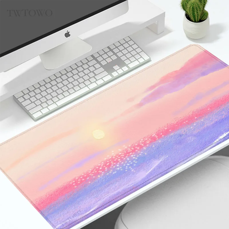 

Коврик для мыши, милый игровой коврик для мыши с картиной маслом, XL, XXL, механический коврик для клавиатуры, офисный коврик из натурального каучука, Настольный коврик для мыши