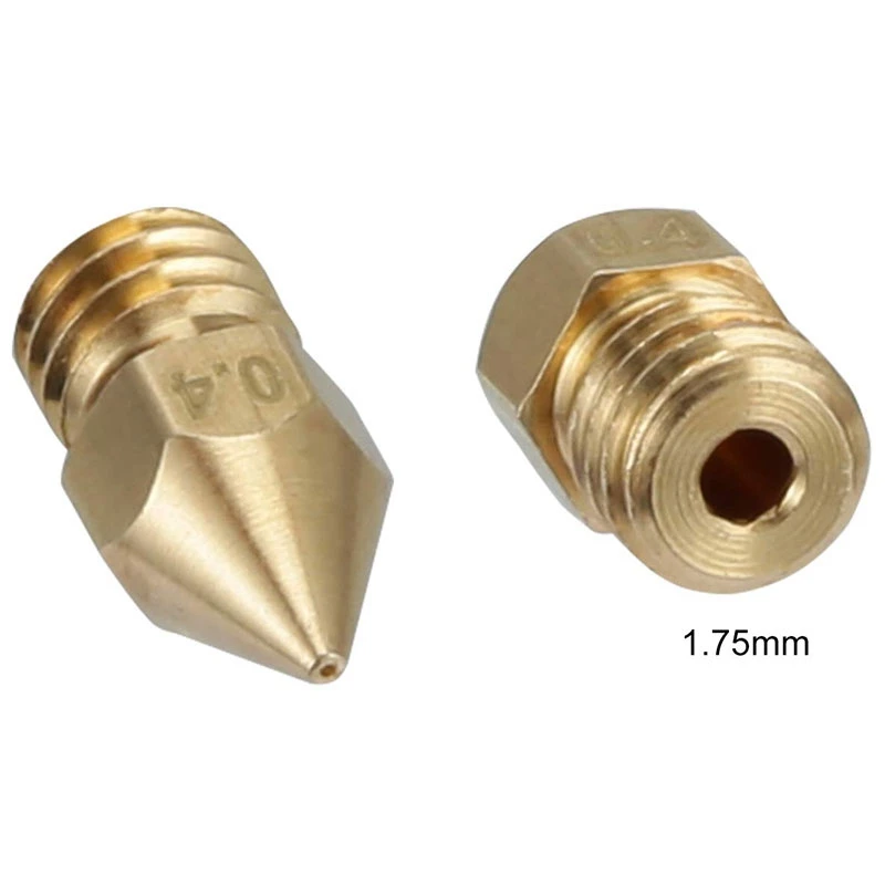 3D 프린터 압출기 Nozzle-MK8, Ender 3 Anet A8 Makerbot MK8 Creality CR-10 CR-10S S4 S5 3Pro 5 용 깍지, 0.4mm, 30 개