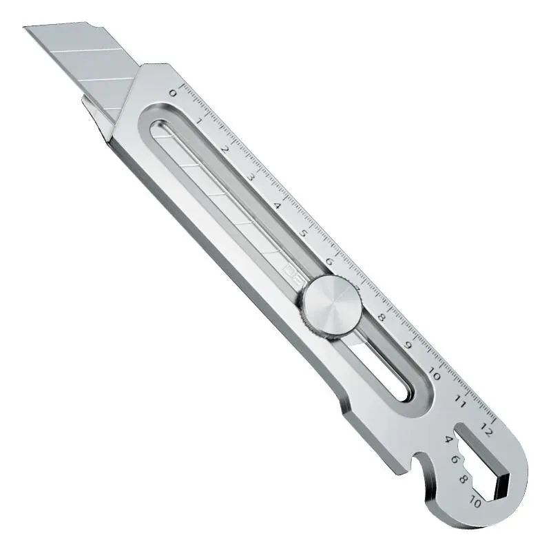 Box Cutter Utility Knife Box Cutter 6 In 1 Mutipurpose Stainless Steel Retractable Heavy Duty Waterproof Snap off Cutter Knife