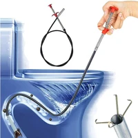 Flexible 57cm Sewer Pipe Unblocker Snake Spring Pipe Dredging Tool Kitchen Bathroom Sewer Cleaning Kitchen Bending Sink Tool 1