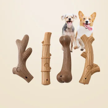 Pet Dog Chew Toys Teeth Clean Stick Interesting Pine Wood Cute Bone Shape Durable Bite Puppy Interactive Toy Pet Supplies 1
