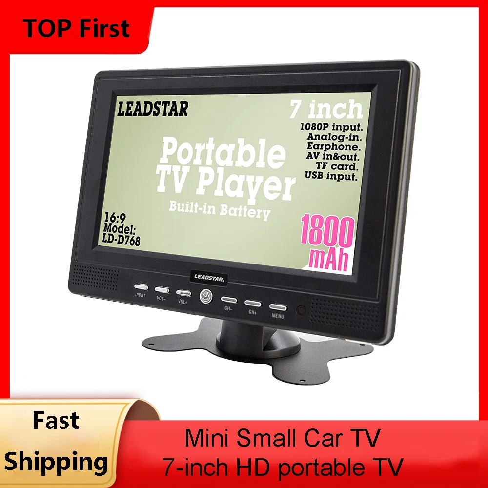7 pouces Portable TV DVB T2 ATSC ISDB T TV Numérique et Analogique mini