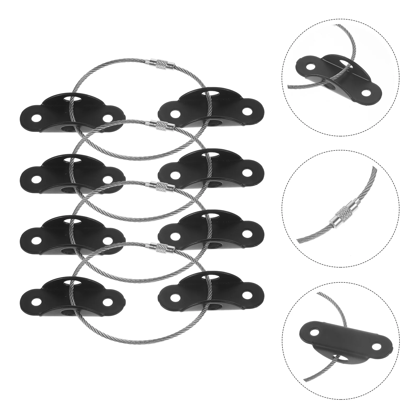 Furniture Fall Preventer Baby Proofing Kit Anchors to Wall for Dresser Strap Safety Bookcase Anti Tip Straps 4 Sets furniture wall anchors