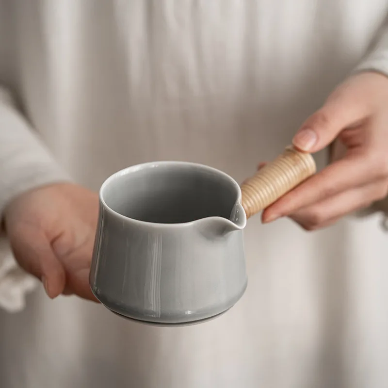 Tea Infuser Mug Handle Japanese Tea Cups Infuser Porcelain Tea Mug