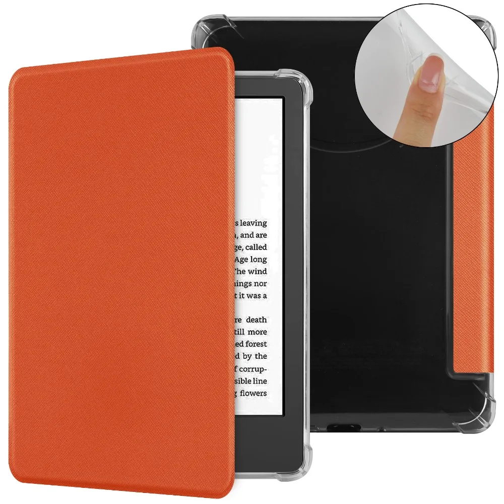 6-calowe etui na czytnik e-booków Kindle Basic 2024/2024 Smart Cover 11/12th Gen C2V2L3 TPU Protective Shell Auto Wake/Sleep Folio Funda