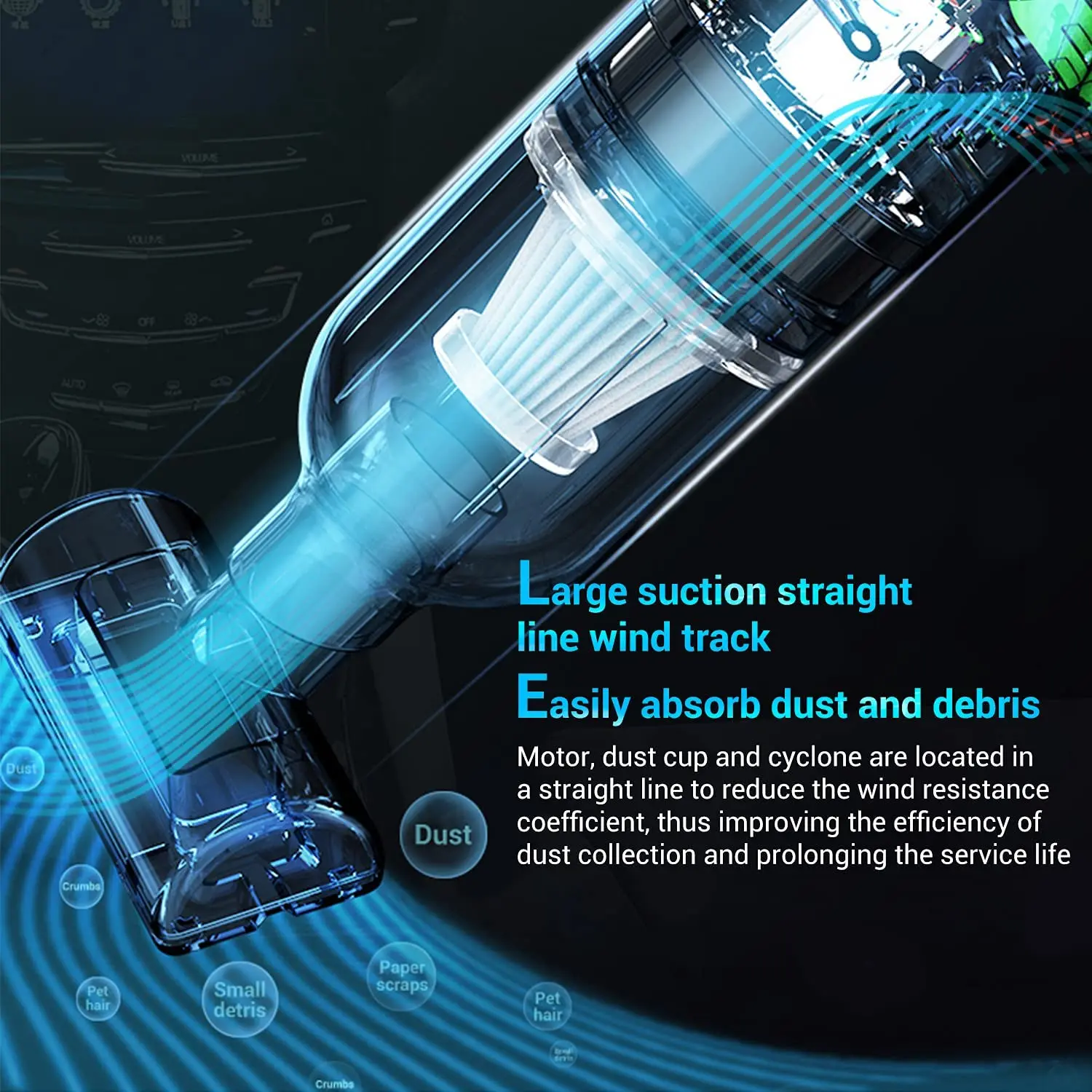 80000pa 2 in 1 ڵ    ûұ,  USB   , 繫ǿ ޴  ̴  ûұ