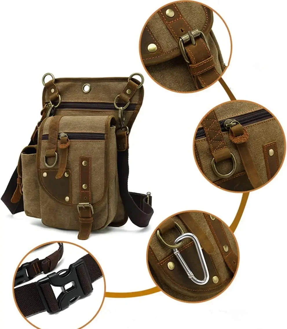 Borsa Da Gamba Impermeabile In EVA Per Moto E Bici - 26x26x8 Cm, Regolabile, Con Striscia Riflettente E Jack Per Cuffie