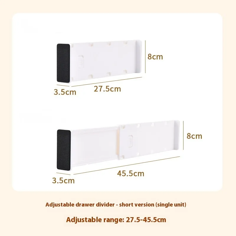 Drawer Organizer Dividers for Clothes Underwear Socks Storage Box Partition Boards for Kitchenware Cosmetics Free-Combination - 5