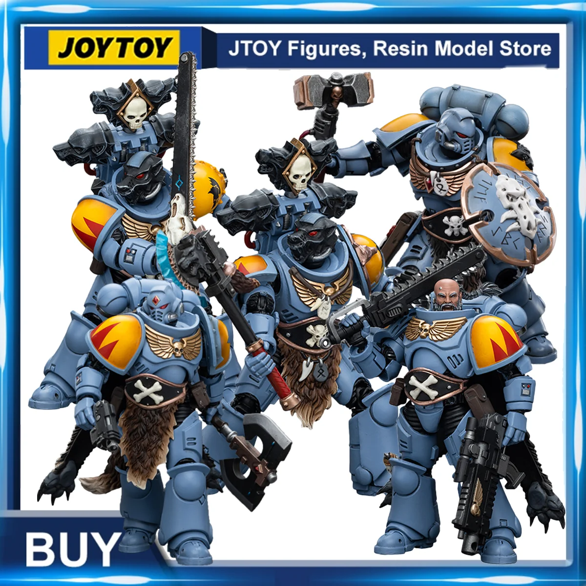 

[Pre-Order] JOYTOY Warhammer 40K 1/18 Action Figures Space Marines Space Wolves Claw Pack Anime Model Toys Gift Free Shipping