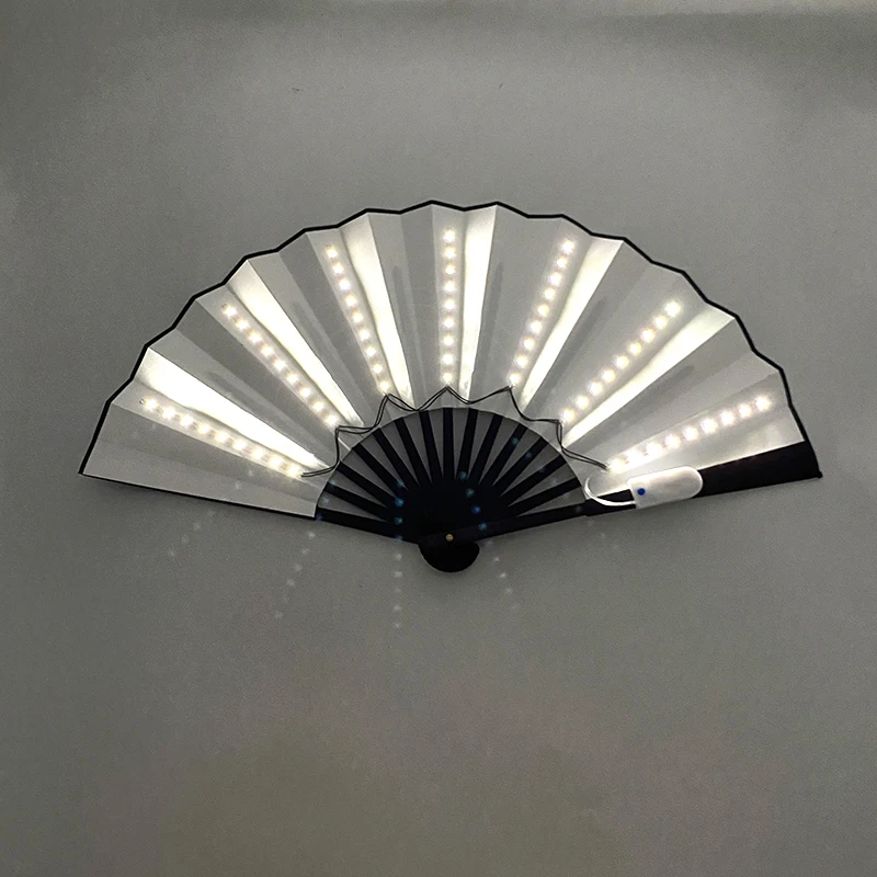 Glow Folding LED Fan Dance leuchten Fan Stage Performance Requisiten Nacht Show im Dunkeln leuchten Lieferungen – Detail 12