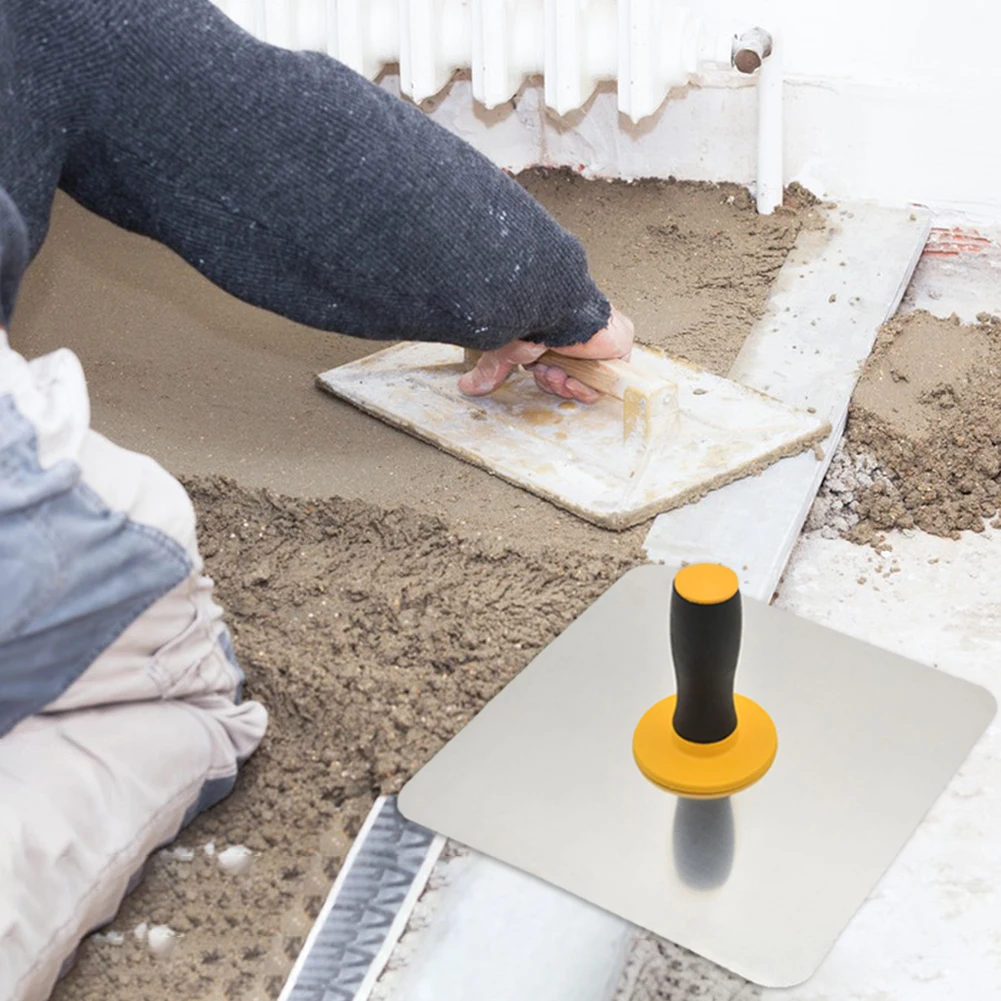 Aluminium Plaster Mortar Board with Soft Grip Handle Plastering Hawk Plaster Mortar Board Holder Finishing Plastering Tool 3