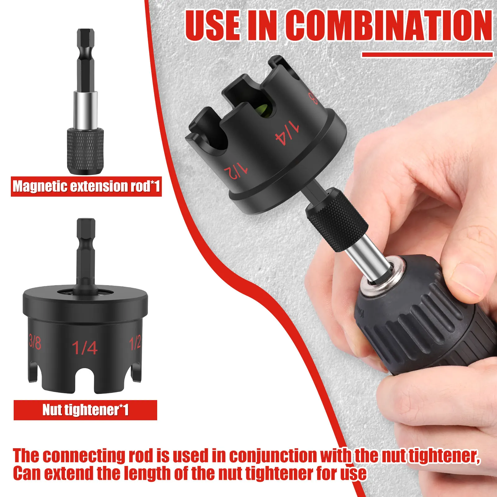 1 Pc Aluminium Alloy Nut Zipper Drill Quick Release Nut Drill Bit Socket Wrenches Impact Resistant Fast Nut Bolt Removal Tools