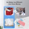 Countertop Ice Maker 9 Cubes 28lbs In 24Hrs, Portable Ice Maker With Basket And Scoop For Home Kitchen Office 6