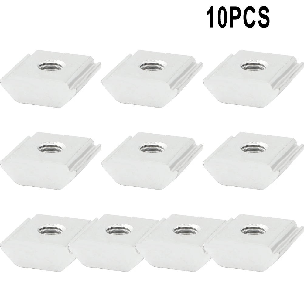 Solar Panel Mounting Brackets Clamp Aluminum Alloy For Framed Panels PV Bracket Solar Panels Tools 10Pcs solar panel clamps solar panel brackets