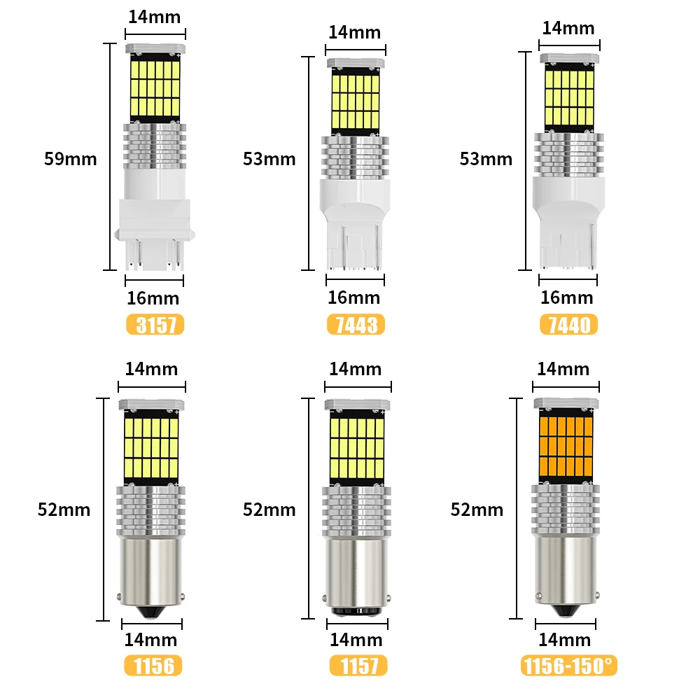 ڵ ׸   õ ü , ſ  , 12V, 1156 BA15S P21W P21/5W BAY15D 1157 4014 45SMD, 2 