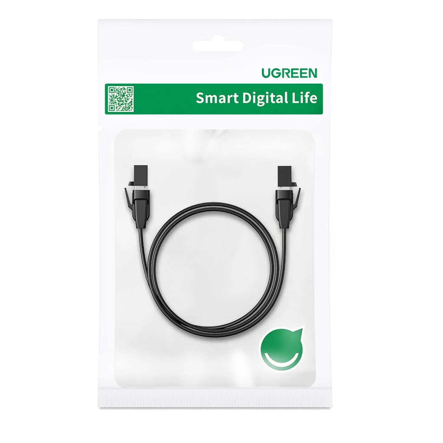 UGREEN Cat 8 이더넷 케이블 고속 40Gbps 2000Mhz Cat8 RJ45 네트워크 코드 플랫 쉴드형 실내 LAN 케이블