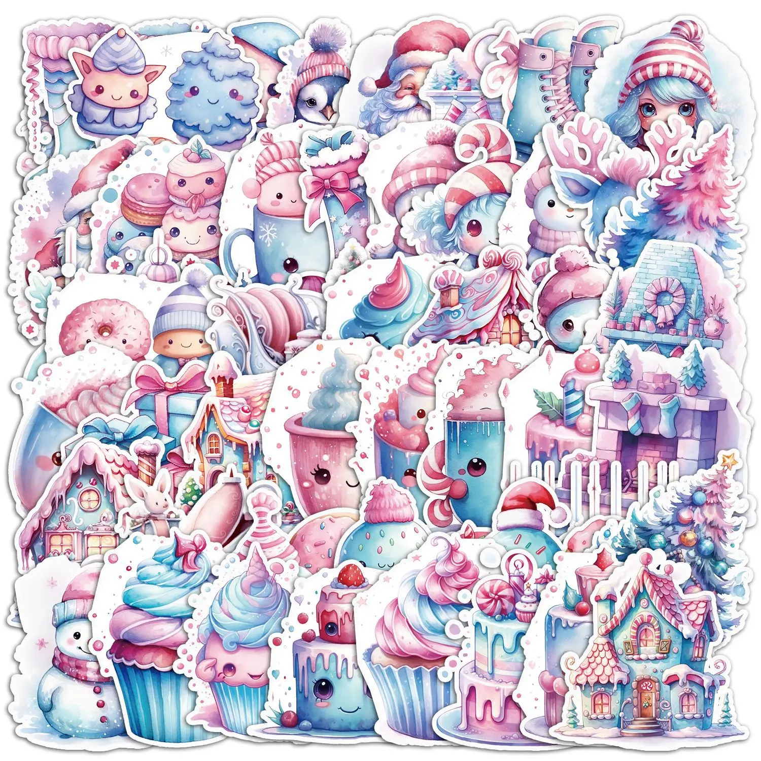 

50Pcs Symphony Christmas Series Graffiti Stickers Suitable for Laptop Helmets Desktop Decoration DIY Stickers Toys Wholesale