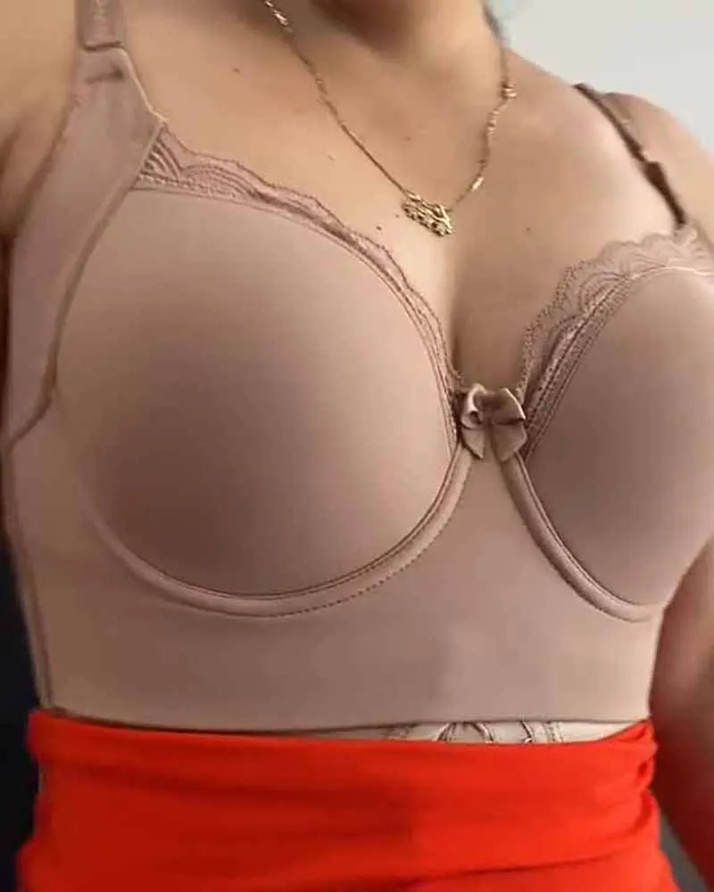 Women Shaping Underwear Shaper Bra Adjustable Back Closure Chests Gathering Effect