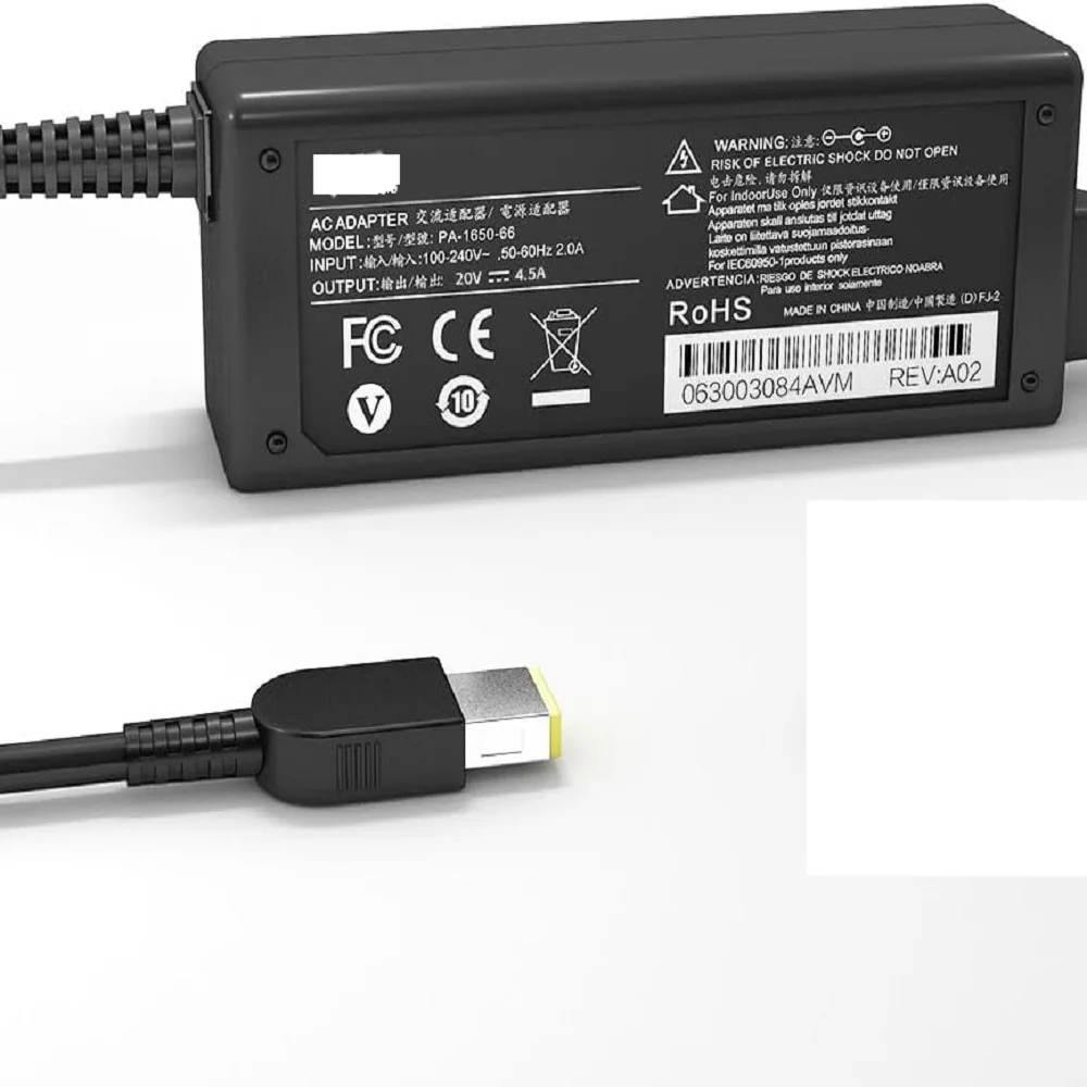 Ładowarka do laptopa 20V 4.5A 90W OT-APB03 USB Pin dla Lenovo ThinkPad X1 Ultrabook B40 M4400 M4450 G50 Z50 Z505 esential G405s G400s