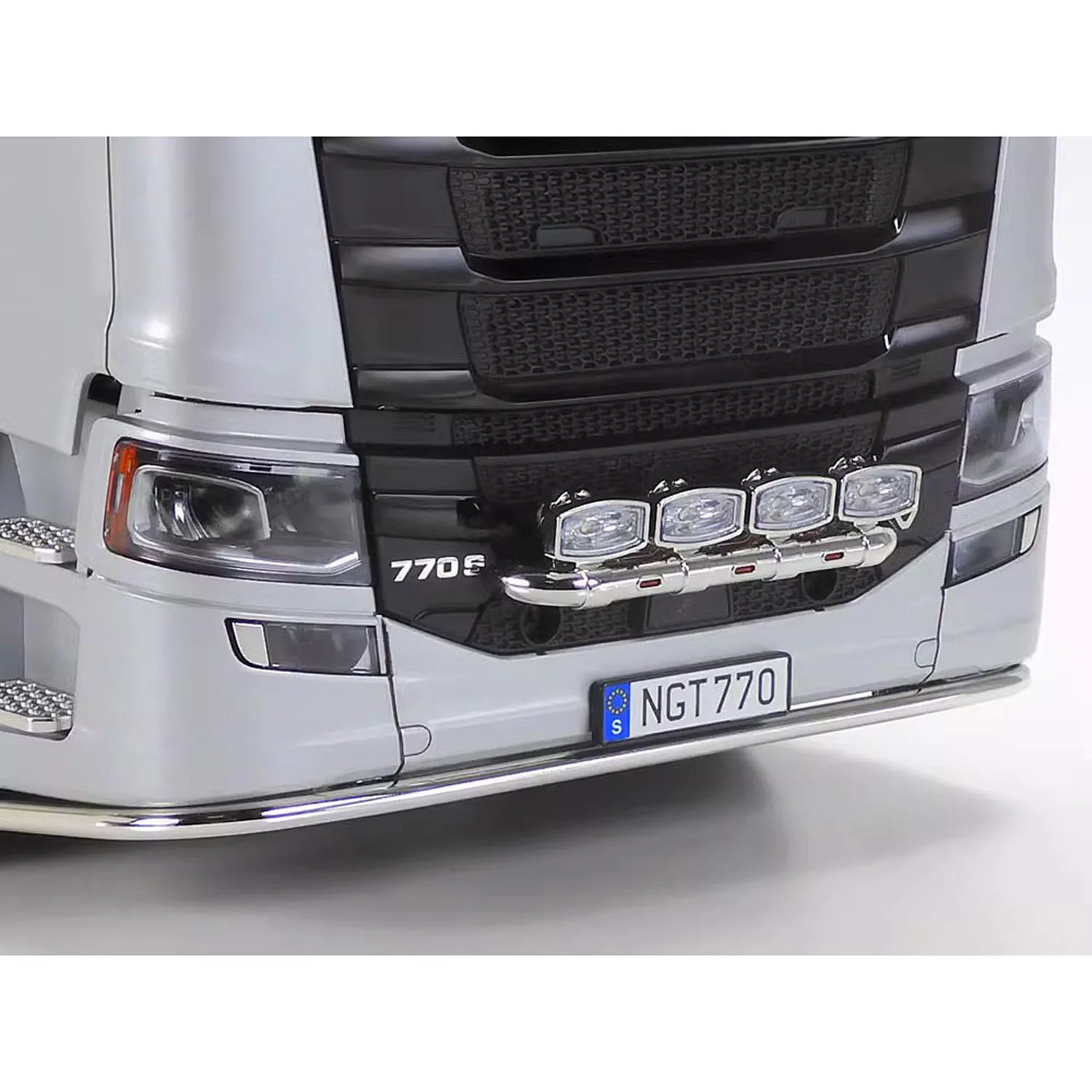 1/14 Scale 770S RC Tractor Truck Silver 56373 6X4 3-speed Remote Control Car Model Unpainted Kits with Motor RC Toy TH23666 3