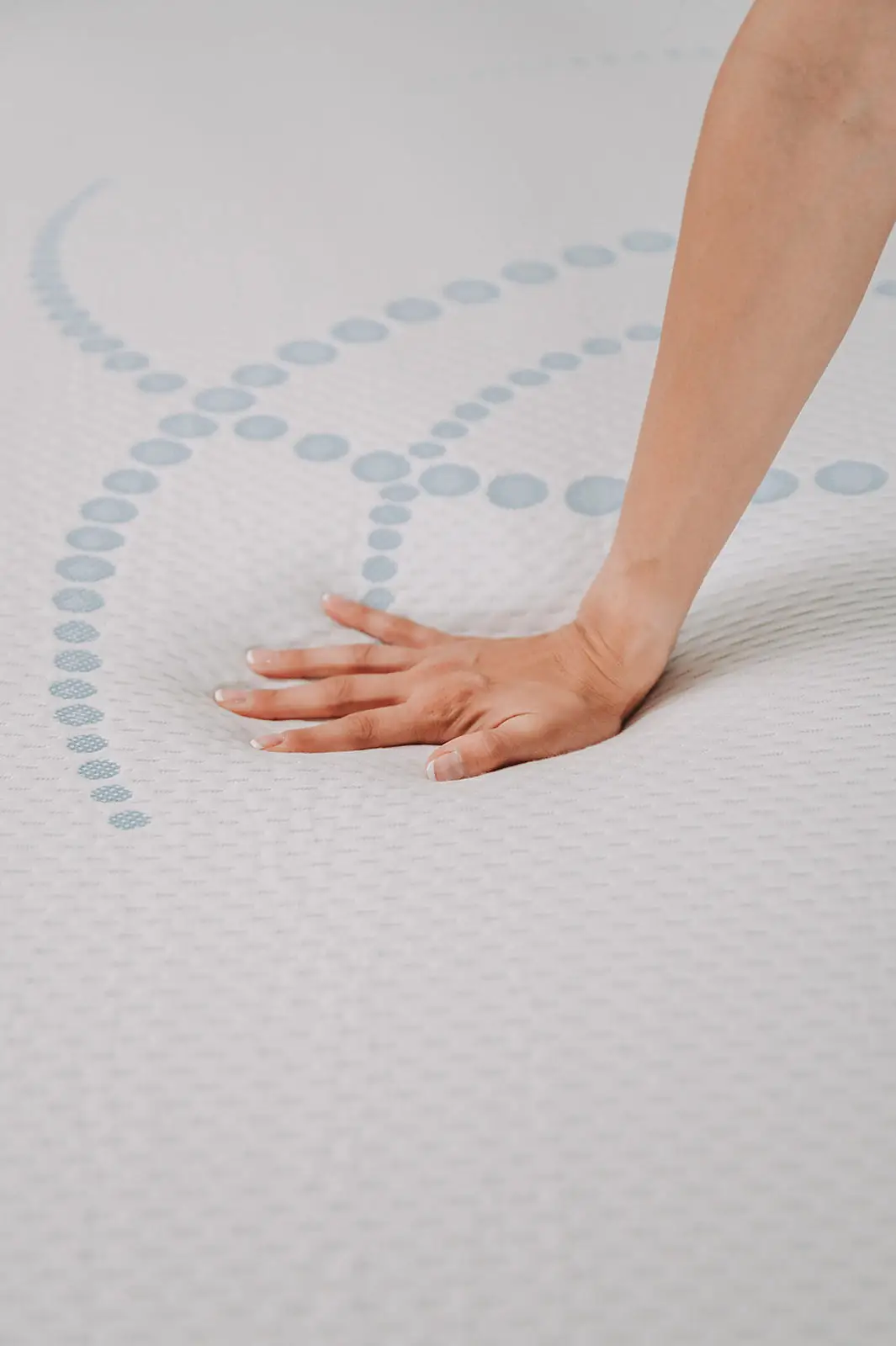 Omne Sleep 8" Memory Foam Mattress Full in White/Light Blue 6