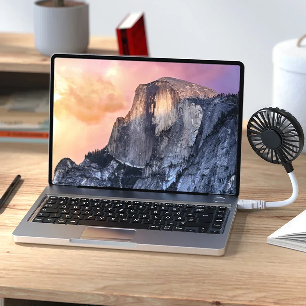 

Portable USB Input Adjustable Mini Brushless Mute FanCreative Office Summer Cooling Laptop for Home Dorm Outdoor