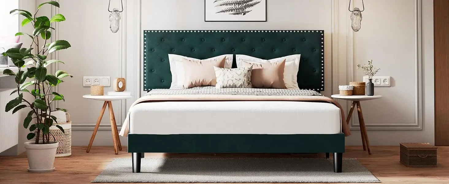 green bed