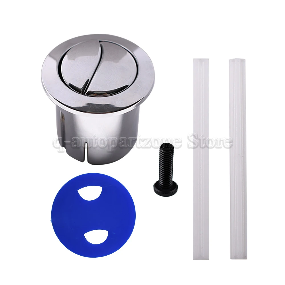 Chrome Flush Push Button Plain Push Rods Short Body For Roca D1D Dual 822040001 AH0002100R Old Style