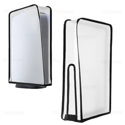 Transparent Anti - Scratch Dustproof Vertical Cover for Gaming Console Accessories (For PS5 TWBlack)