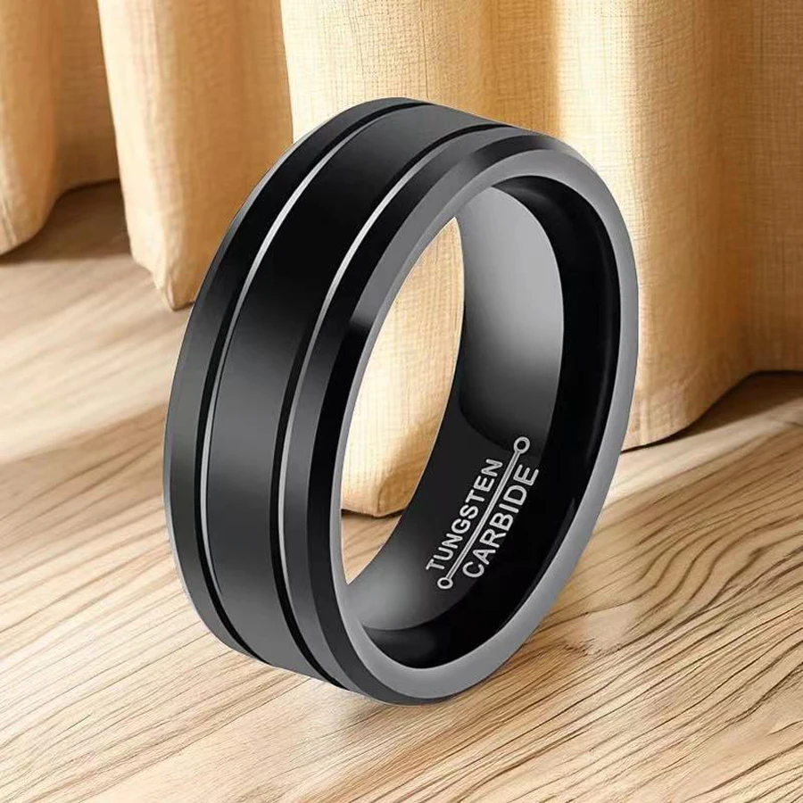 Vintage Premium Titanium Stainless Steel Party Ring Men Women Punk Engagement Wedding Finger Gothic Jewelry 1 Piece 8mm stainless steel ring,finger ring,wedding rings,wedding ring