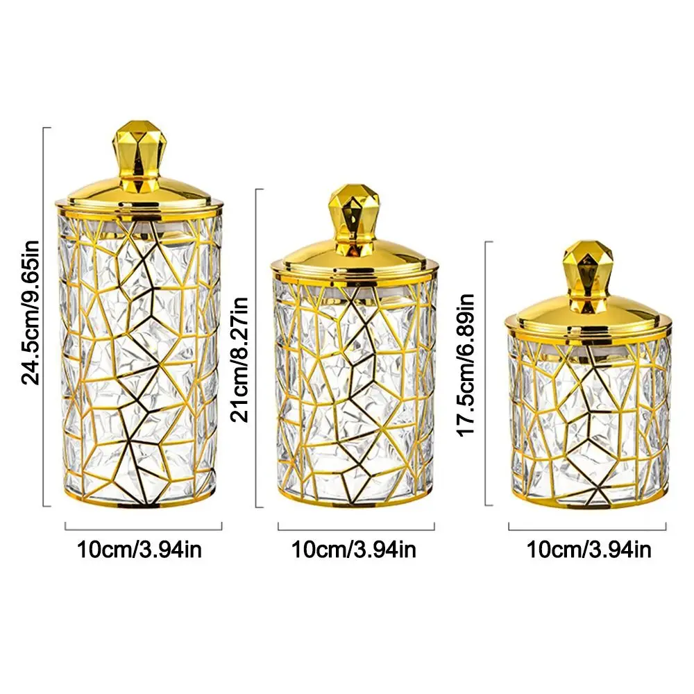 Transparent Food Storage Pots Moisture-Proof Miscellaneous Storage Box Plastic With Lid Kitchen Can Tea Coffee Candy Snack