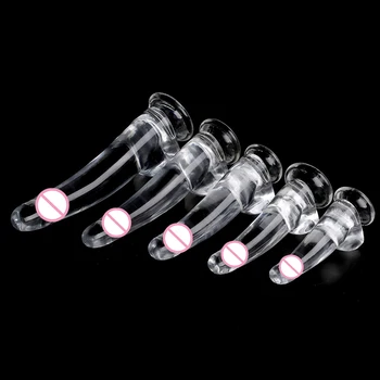 S/M/L/XL/XXL Suction Cup Transparent Realistic Dildo Penis Dick Cock Female Sex Products Sexy Toys for Woman Adults 18 Sexshop 6