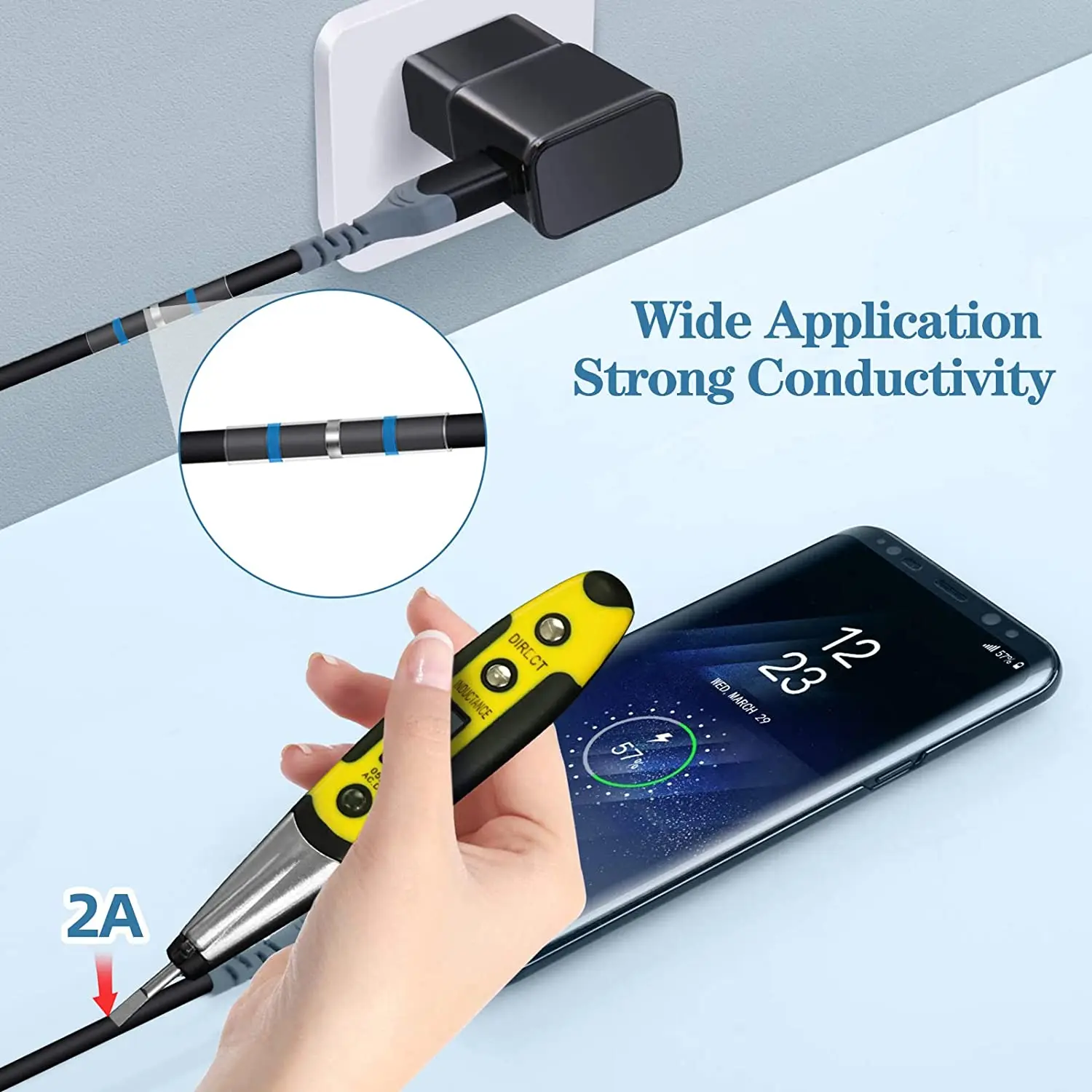 Mini Hot Air Gun 300W Electrical Handheld Hot Air Gun 300PCS Heat Shrink Butt DIY Craft Embossing Shrink Wrapping PVC