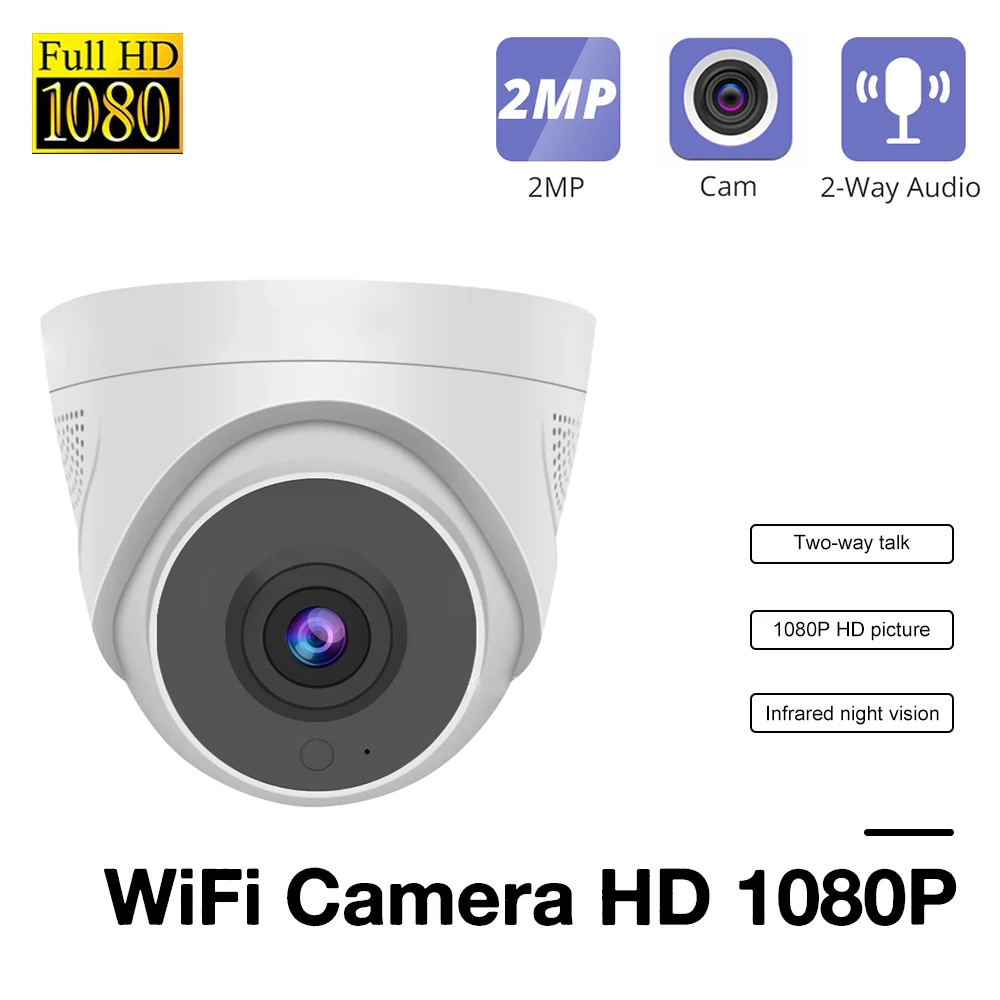 Hd 1080P Ip Camera Indoor Home Security Wifi Dome Monitor Webcam Motion Detection Videocamera Di Sorveglianza Wireless Videoregistratore