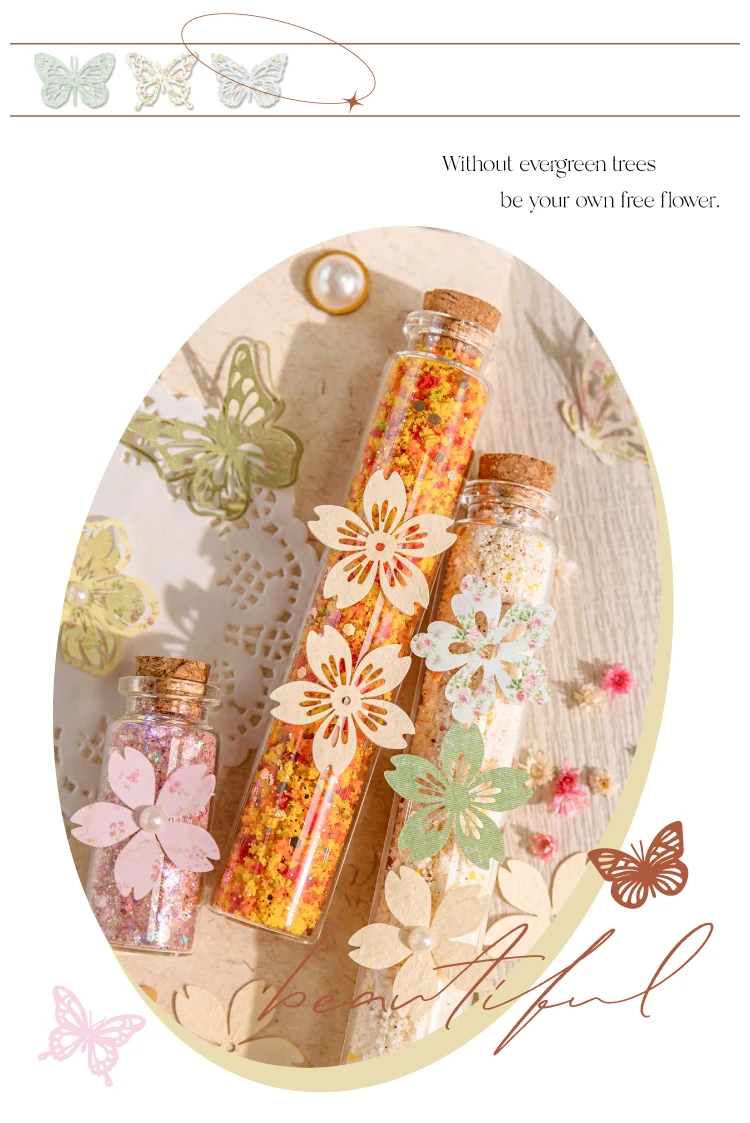 50 Stück Vintage-Spitze, hohler Rahmen, florales Material, Papier, Junk-Journal, Planer, Scrapbooking, dekorative Fotoalben, Bastelbedarf – Detail 3