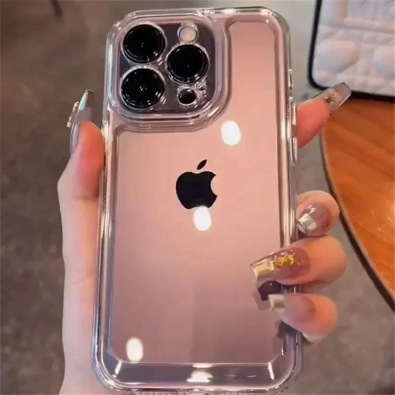 รูปสินค้า เคสกันกระแทกซิลิโคนใส ปกป้อง iPhone 15/16/17 และรุ่นอื่นๆ