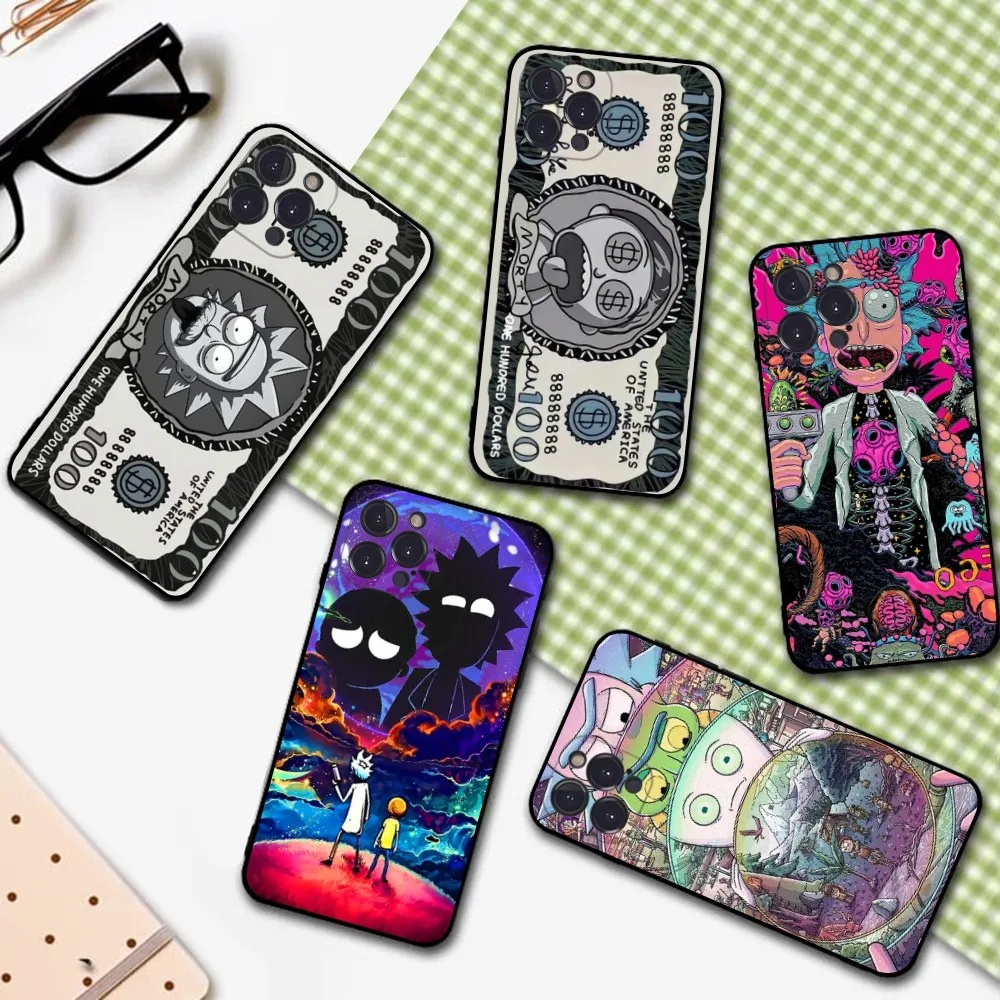 

Trippy R-Ricks Art M-Morts Phone Case for iPhone 15 8 7 6 6S Plus X SE 2020 XR XS 14 11 12 13 Mini Pro Max Mobile Case