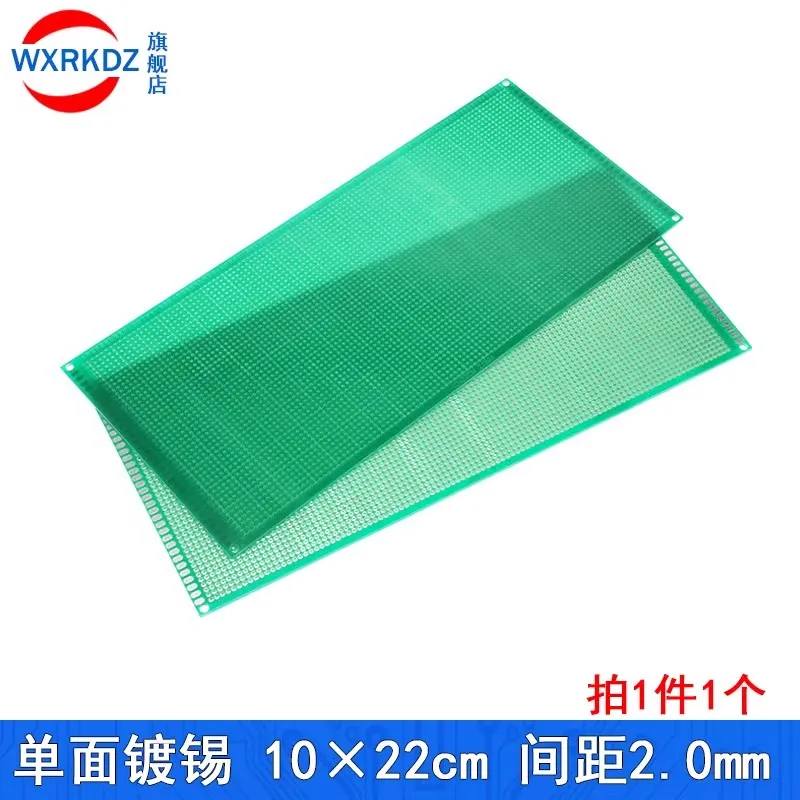 단면 구리 원형 PCB DIY 범용 인쇄 회로 IC 보드, 브레드보드 플레이트, 2.0mm 피치, 9x15 cm, 5 개