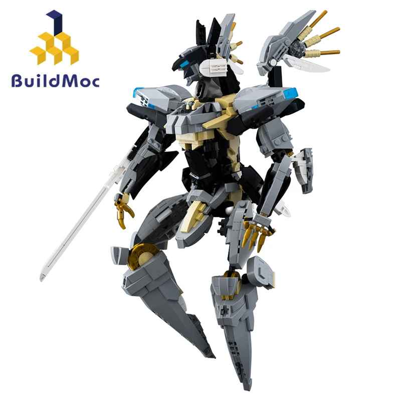 

BuildMoc Zone of The Enders Robot Building Block Set Jehuty God Of War Mecha High-Tech Game Toy Children Birthday Christmas Gift