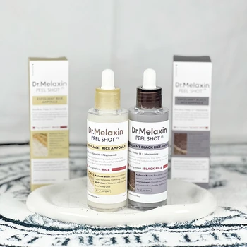 Sérum de riz blanc et noir, propre, hydratant, exfoliant, points noirs, rétrécissement des pores, Essence hydratante, soins coréens pour la peau