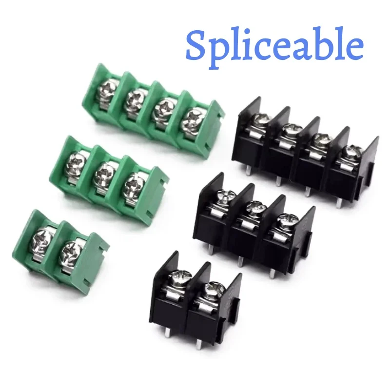 20-30pcs 7.62mm 8.5mm 피치 펜스형 PCB 터미널 블록 KF7620 KF85..