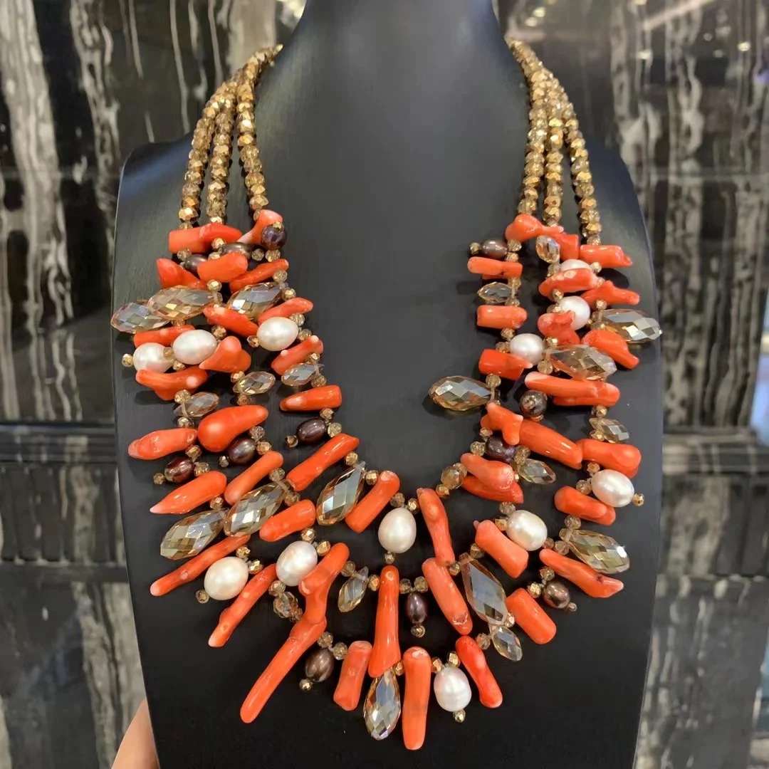 Buy online Orange Crystal Necklace from fashion jewellery for Women by  Odette for ₹1989 at 0% off | 2024 Limeroad.com