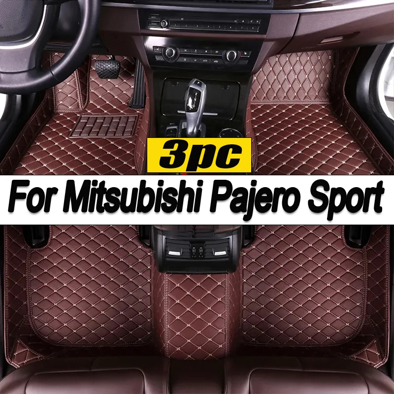 

Автомобильные коврики для Mitsubishi Pajero Sport 2015 2014 2013 2012 (5 сидений), интерьерный стиль, автомобильные коврики, водонепроницаемые коврики