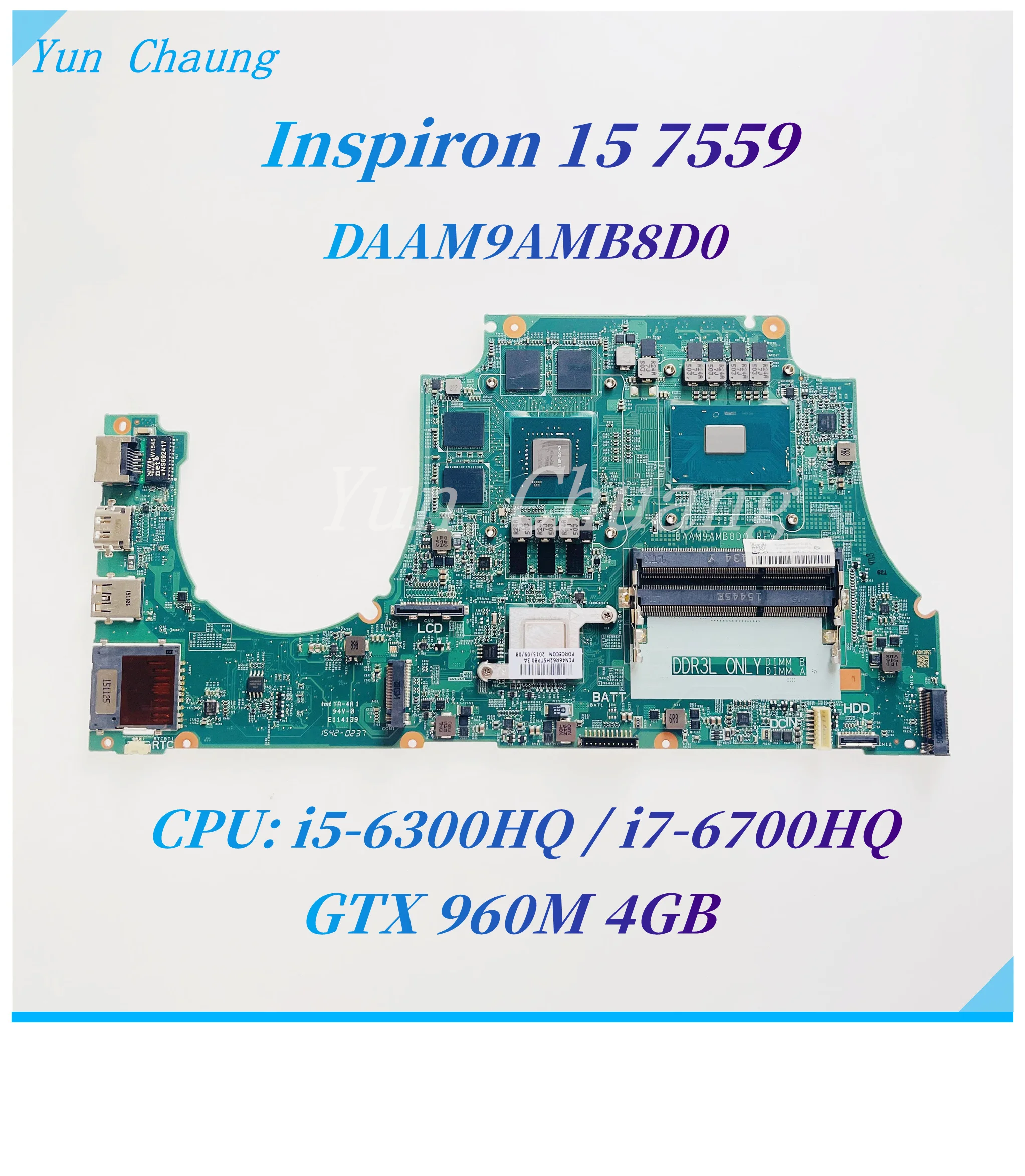 For dell Inspiron 15 7559 Laptop Motherboard CN-0MPYPP CN-0NXYWD