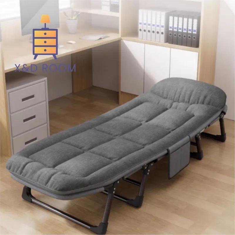 Lit De Camp Pliable Adulte - Robuste, Réglable, Pour Camping, Sieste Au Bureau, Randonnée