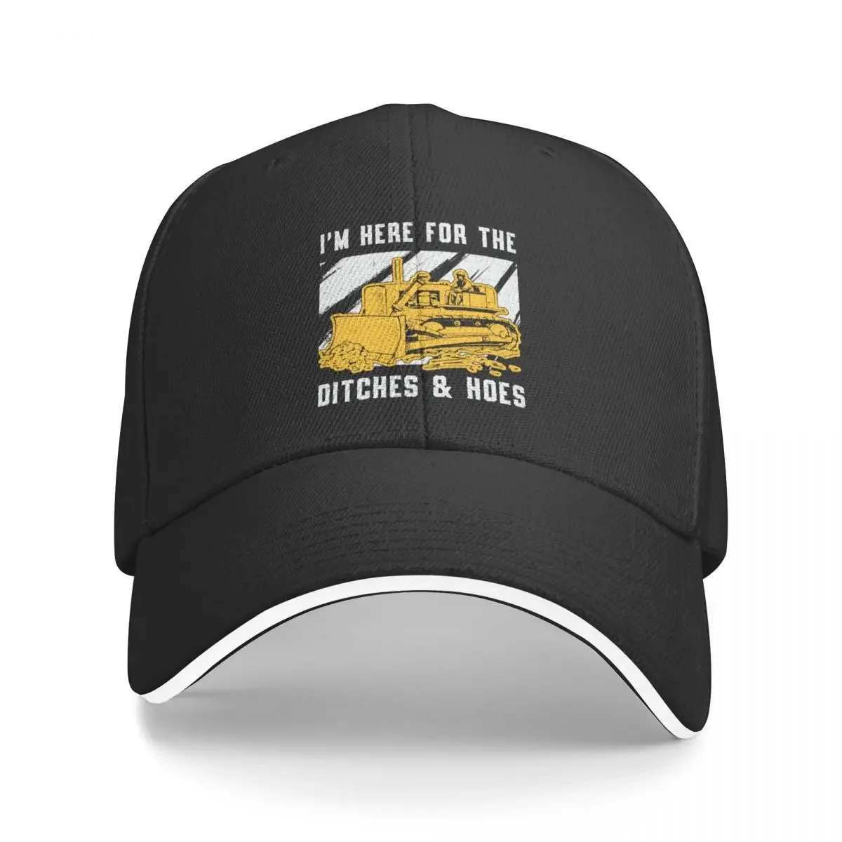 Bulldozer I'm Here For The Ditches Construction Baseball Cap beach hat Golf New Hat Male Women's