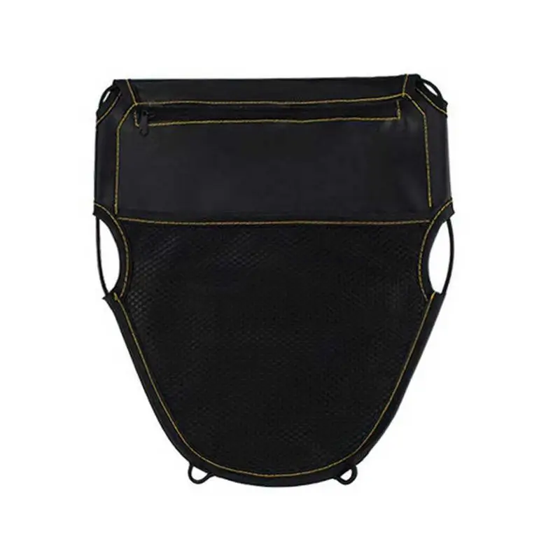 

Motorcycle Scooter Seat Bag PU Leather Scooter Under Seat Storage Pouch Bag Multiple Pockets Organizer For Wallet Document Card