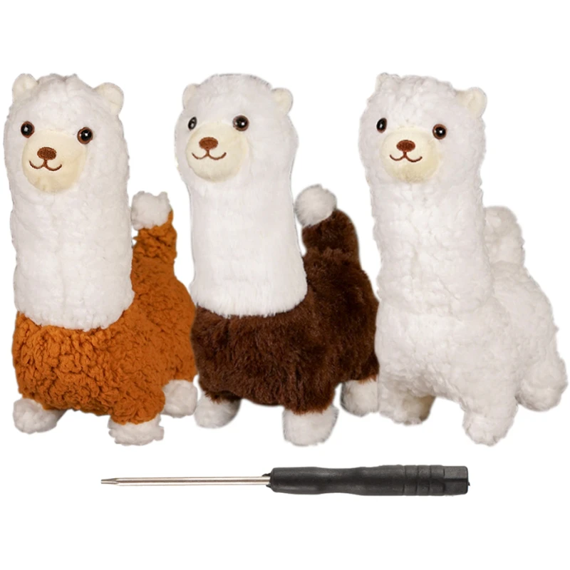 Electronic Alpaca Plush Toys Walking Wagging Tail Simulation Stuffed Animals Doll
